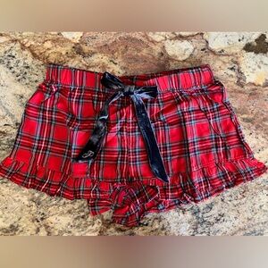 PINK Victoria's Secret Red Plaid Shorts
